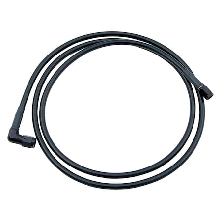 Allstar Performance 36 in. 90 deg -4 AN No. 4 Black Coated Braided Line ALL48407